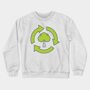 Green Recycling Crewneck Sweatshirt